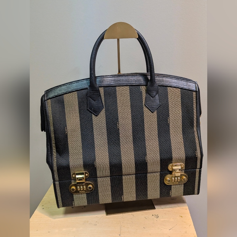Rare Vintage Fendi Train Case Bag.